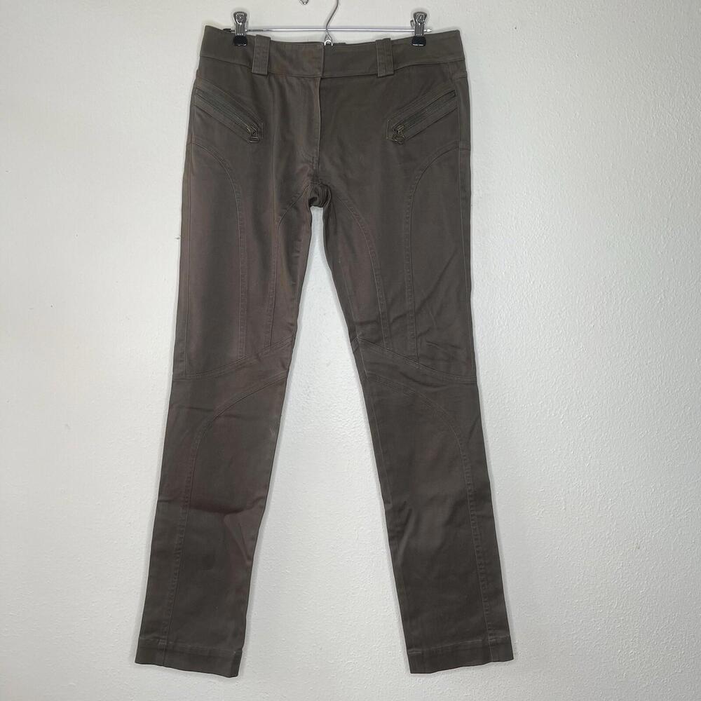 Robert Rodriguez Dark Green Zipper Pocket Pants Size 6